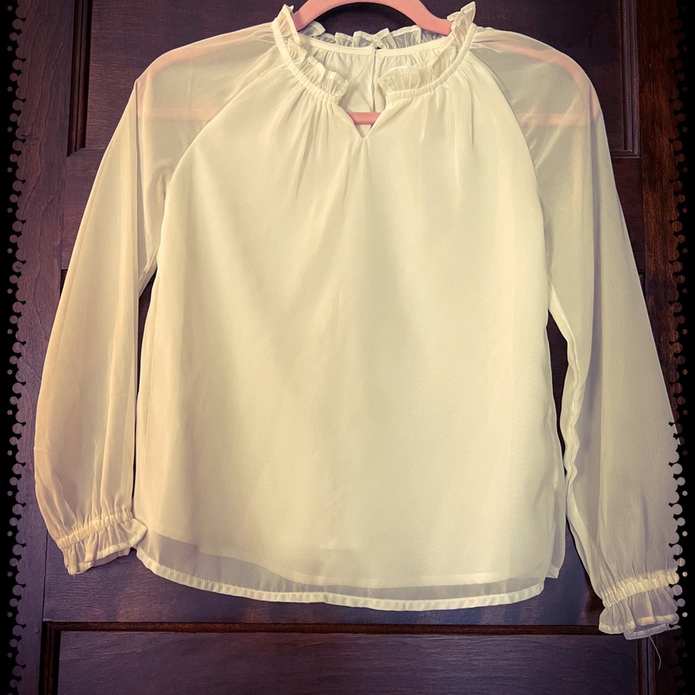 GAP Girls Off White Blouse